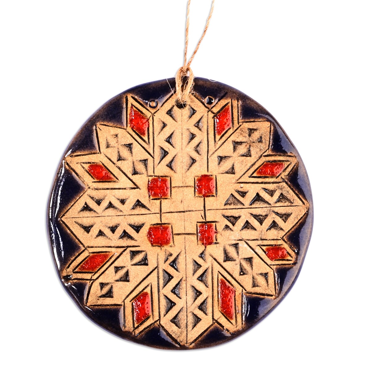 Novica Handmade Indigo Blessings Ceramic Home Accent