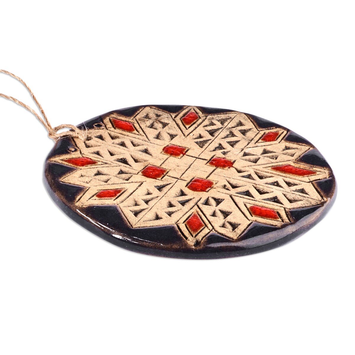 Novica Handmade Indigo Blessings Ceramic Home Accent