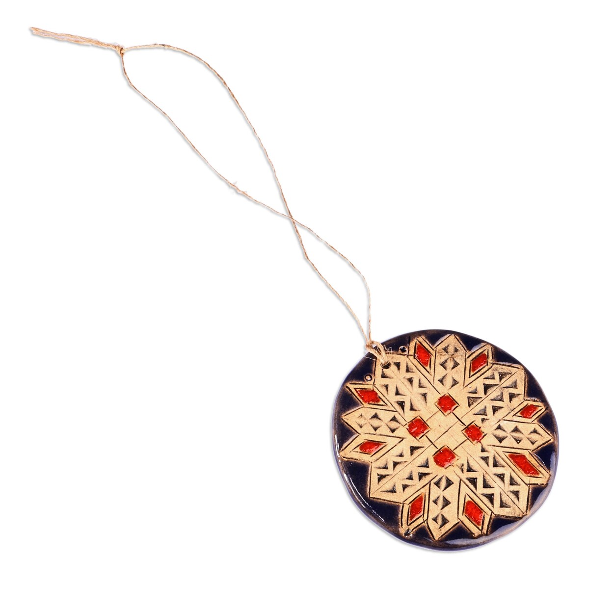 Novica Handmade Indigo Blessings Ceramic Home Accent