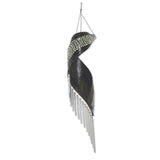 Novica Handmade Mandala Music Coconut Fiber Wind Chime