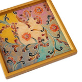 Novica Handmade Margarita Reverse Painted Glass Coasters (Set Of 4)