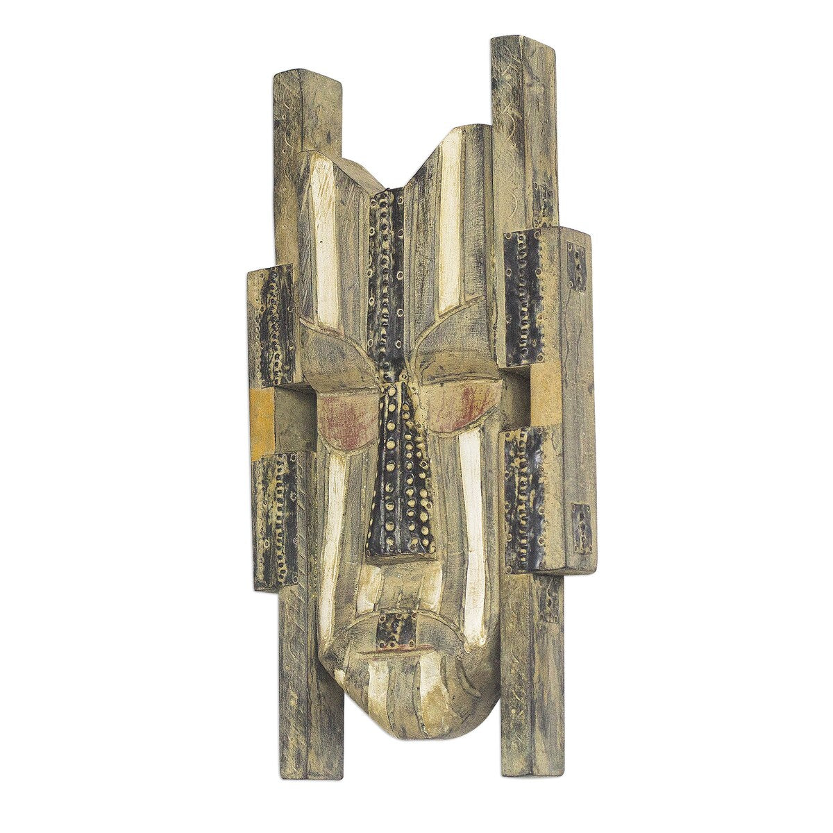 Novica Handmade Mawulolo African Wood Mask