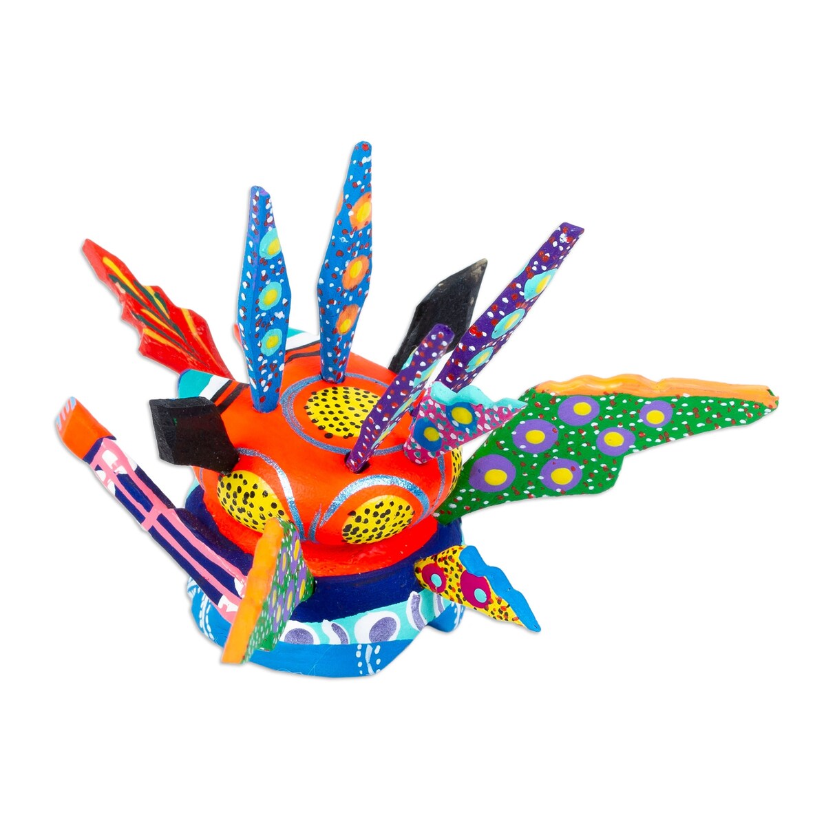 Novica Handmade Merry Martian Wood Alebrije Figurine