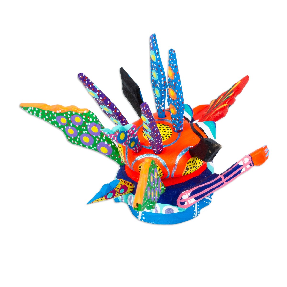 Novica Handmade Merry Martian Wood Alebrije Figurine