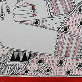 Novica Handmade Mother And Child Madhubani Painting