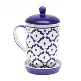 Novica Handmade Proud Pineapple Ceramic Mug And Saucer