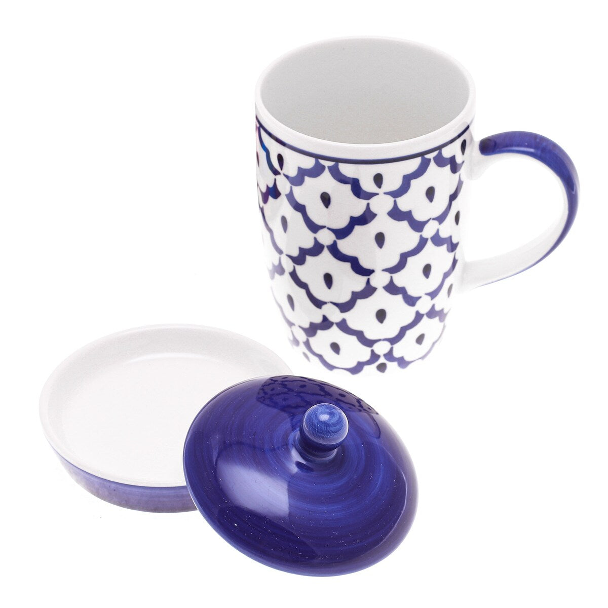 Novica Handmade Proud Pineapple Ceramic Mug And Saucer