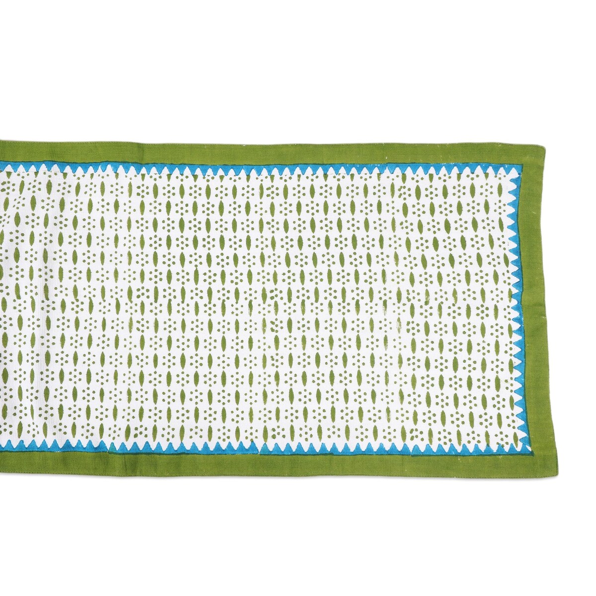 Novica Handmade Pyramid Saga Block-Printed Table Linen Set (Set For 4)