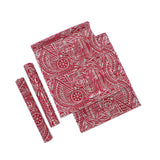 Novica Handmade Red Eden Cotton Blend Table Runner And Placemats (Set Of 5)