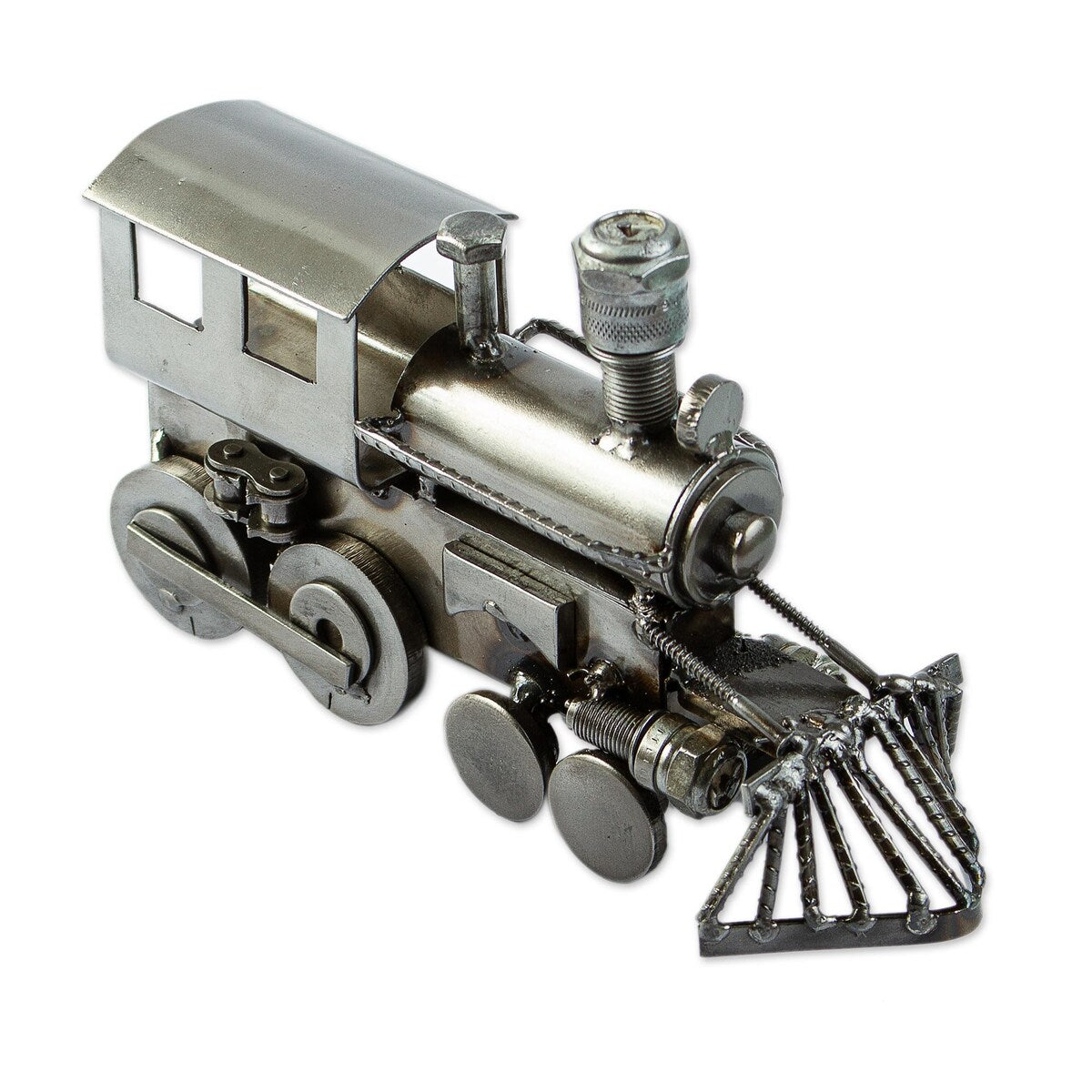 Novica Handmade Rustic Locomotive Auto Part Sculpture (7 Inch)