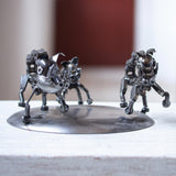 Novica Handmade Rustic Wild Boar Family Recycled Auto Parts Sculpture