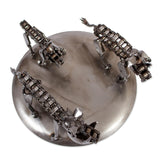 Novica Handmade Rustic Wild Boar Family Recycled Auto Parts Sculpture