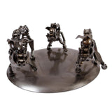 Novica Handmade Rustic Wild Boar Family Recycled Auto Parts Sculpture