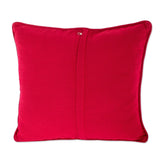 Novica Handmade Scarlet Maya Mountains Cotton Cushion Cover
