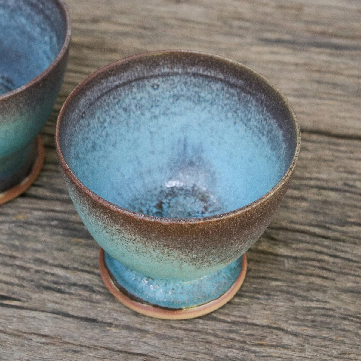 Novica Handmade Serene Seas Ceramic Teacups (Pair)