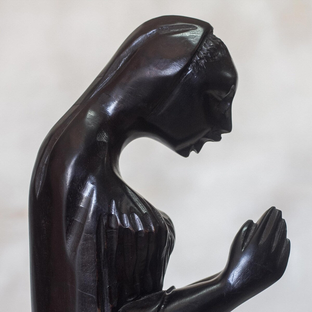 Novica Handmade Servant Wood Sculpture