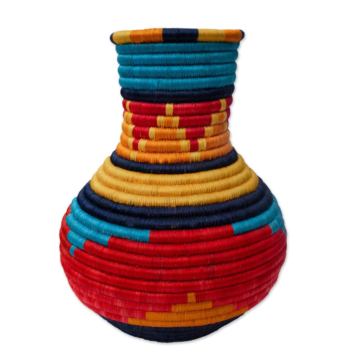 Novica Handmade Sierra Nevada Vase Natural Fiber Decorative Vase