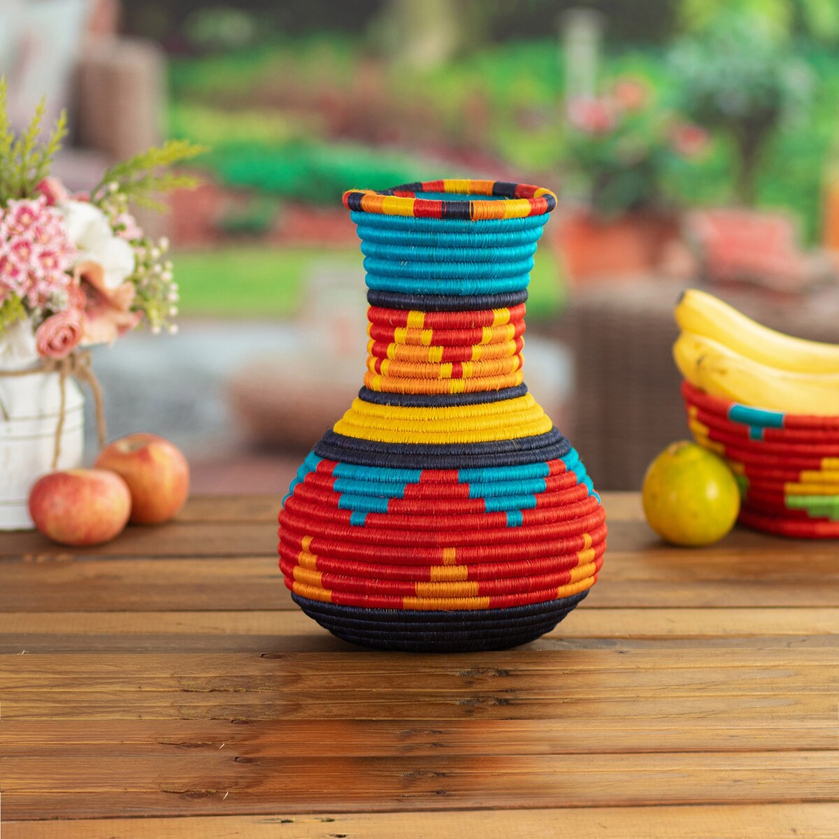 Novica Handmade Sierra Nevada Vase Natural Fiber Decorative Vase