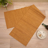 Novica Handmade Soft Natural Orange Cotton Blend Table Runner