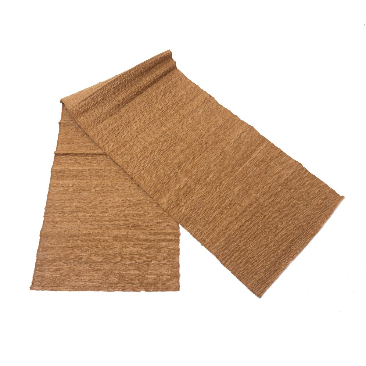Novica Handmade Soft Natural Orange Cotton Blend Table Runner