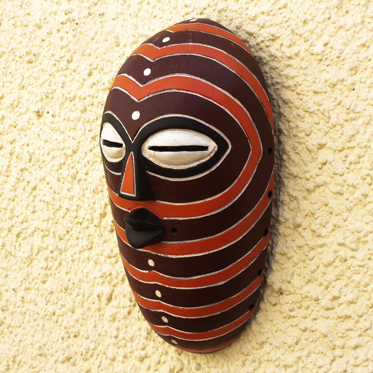 Novica Handmade Songye African Wood Mask