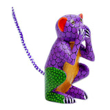 Novica Handmade Speak No Evil Wood Alebrije Sculpture