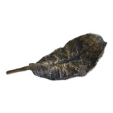 Novica Handmade Speckled Almond Leaf Bronze Sculpture (5.5 Inch)