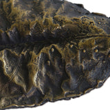 Novica Handmade Speckled Almond Leaf Bronze Sculpture (5.5 Inch)