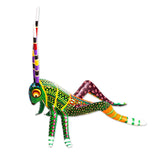Novica Handmade Spry Grasshopper Wood Alebrije Sculpture - 4.7 D