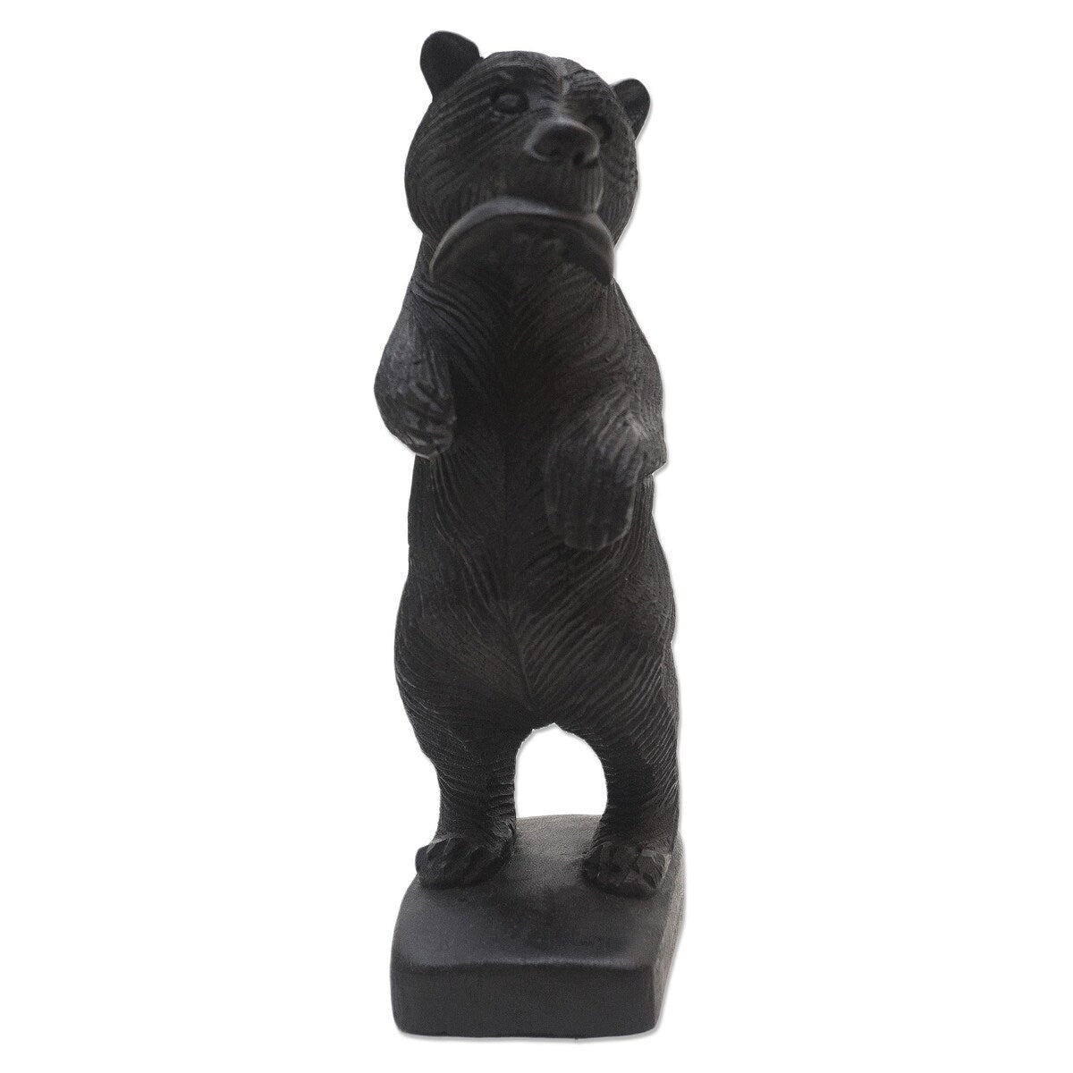 Novica Handmade Standing Bear Wood Statuette