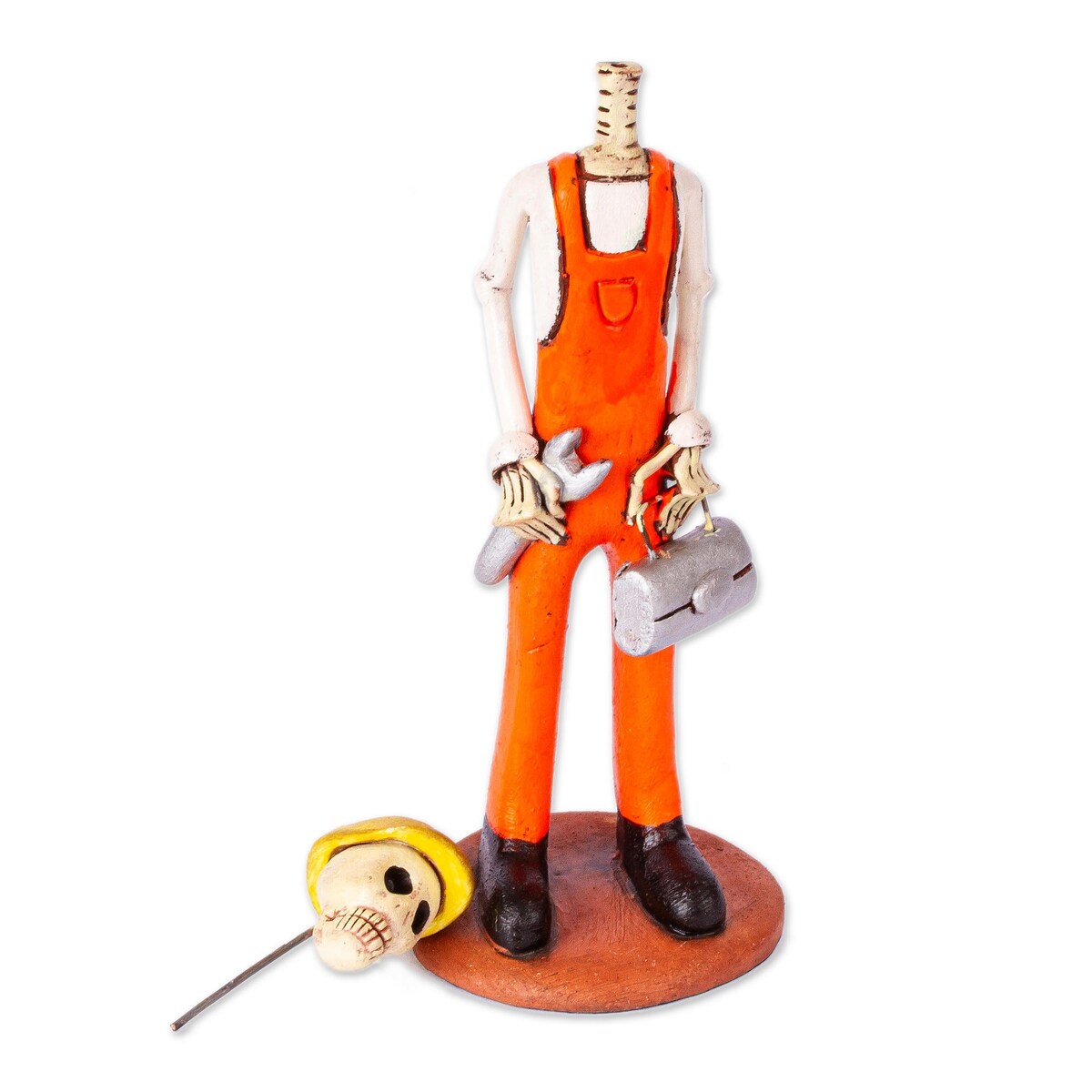 Novica Handmade Tradesman Catrin Ceramic Sculpture