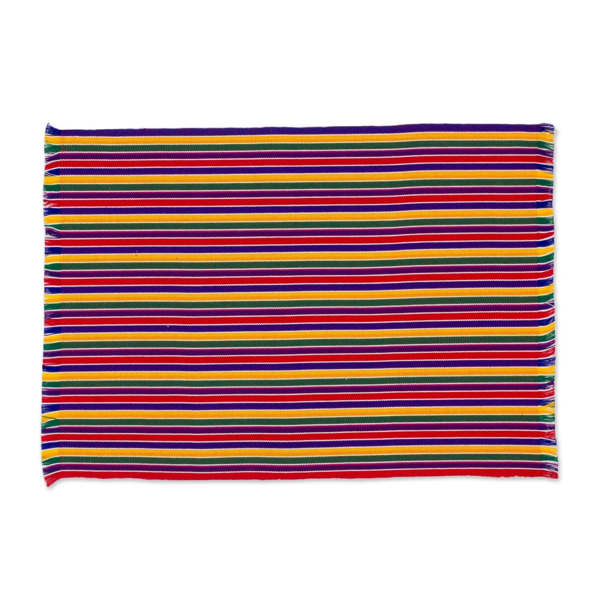 Novica Handmade Trails Of Happiness Cotton Placemats (Set Of 6)