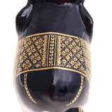 Novica Handmade Treasured Trumpeter Gold-Accented Wood Sculpture