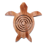 Novica Handmade Turtle Roads Wood Maze Game