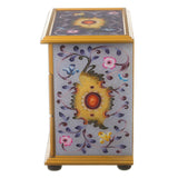 Novica Handmade Twilight Splendor Reverse-Painted Glass Jewelry Chest