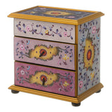 Novica Handmade Twilight Splendor Reverse-Painted Glass Jewelry Chest