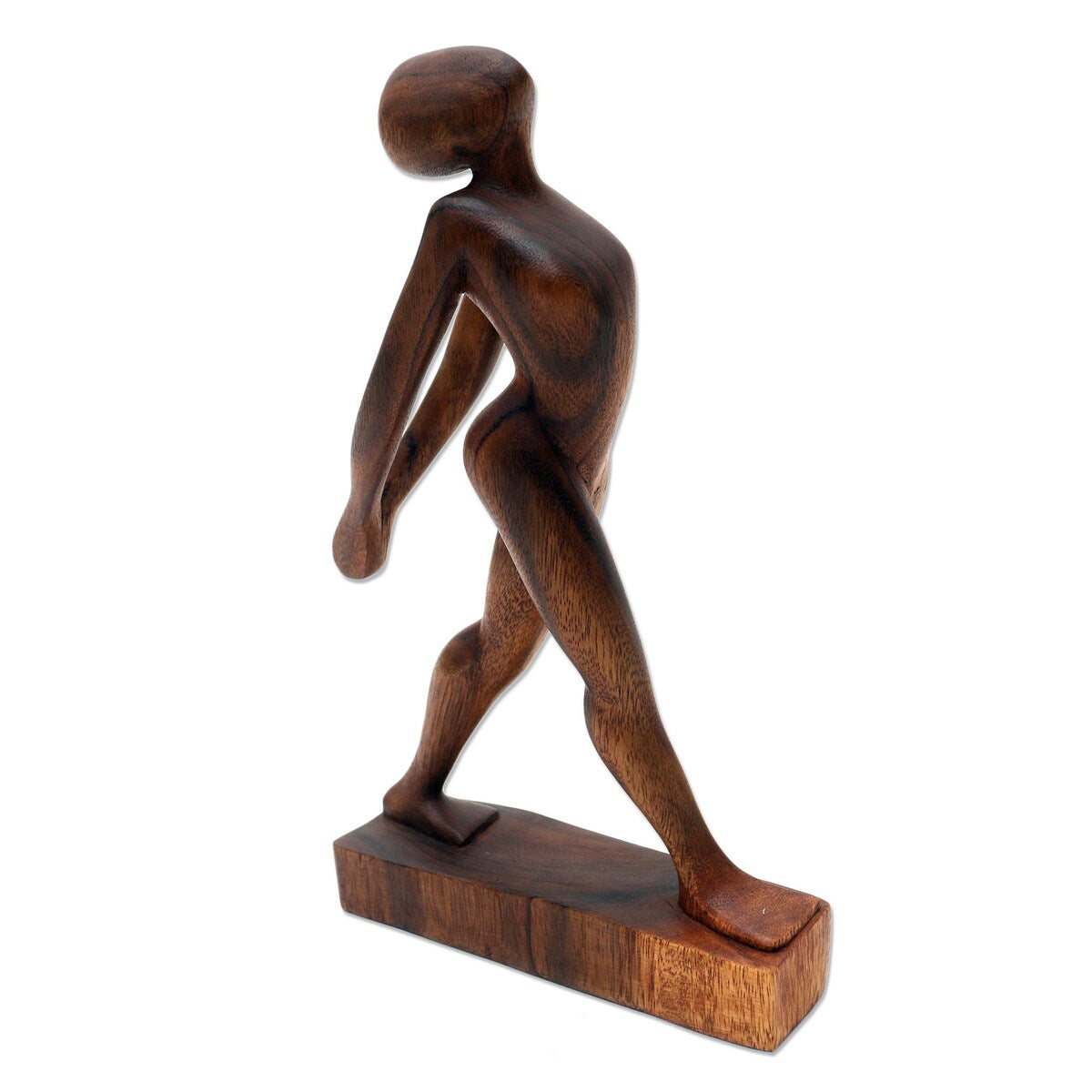Novica Handmade Yoga Style Wood Statuette