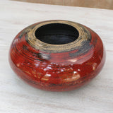 Handmade Mercury Lacquered Bamboo Pot (Thailand)
