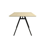 The Novogratz Cambell Natural 30-inch Dining Table/Computer Desk - Black