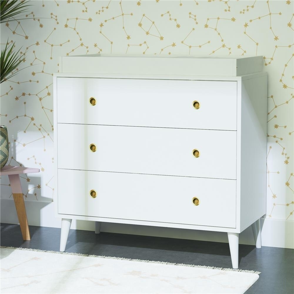 The Novogratz Harper 3 Drawer Storage Dresser Organizer Overstock