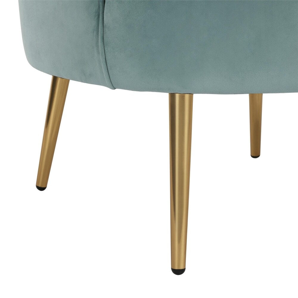 The Novogratz Presley Modern Glam Seashell Accent Chair