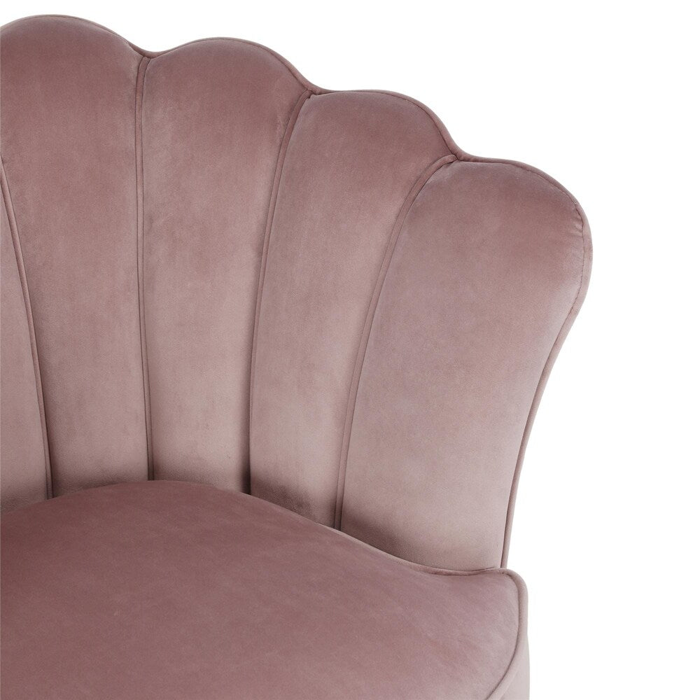The Novogratz Presley Modern Glam Seashell Accent Chair