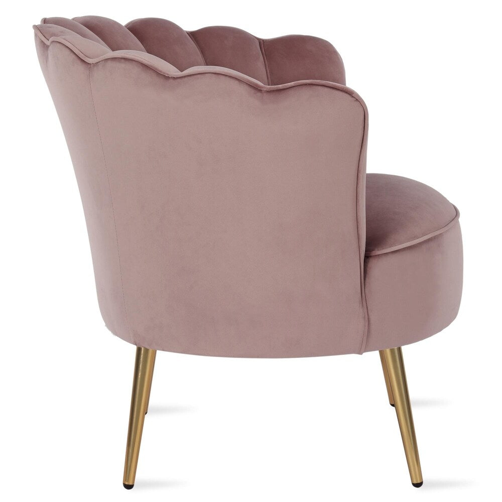 The Novogratz Presley Modern Glam Seashell Accent Chair