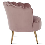 The Novogratz Presley Modern Glam Seashell Accent Chair