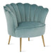 The Novogratz Presley Modern Glam Seashell Accent Chair