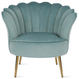 The Novogratz Presley Modern Glam Seashell Accent Chair