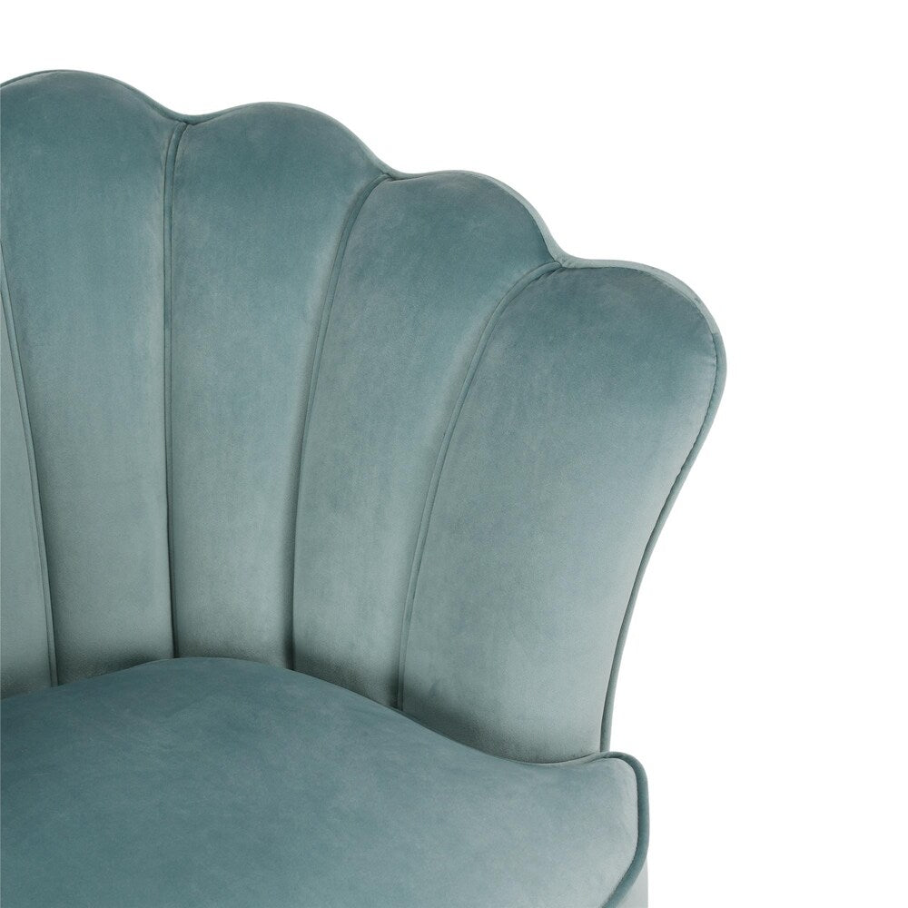 The Novogratz Presley Modern Glam Seashell Accent Chair