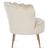 The Novogratz Presley Modern Glam Seashell Accent Chair