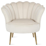 The Novogratz Presley Modern Glam Seashell Accent Chair