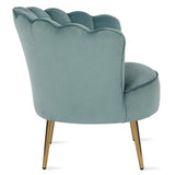The Novogratz Presley Modern Glam Seashell Accent Chair